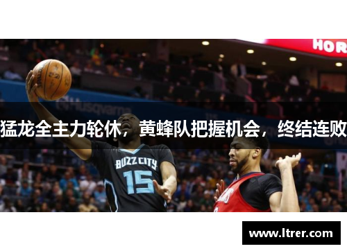 猛龙全主力轮休，黄蜂队把握机会，终结连败